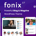 قالب مجله خبری و وبلاگ مدرن وردپرس فونیکس Fonix