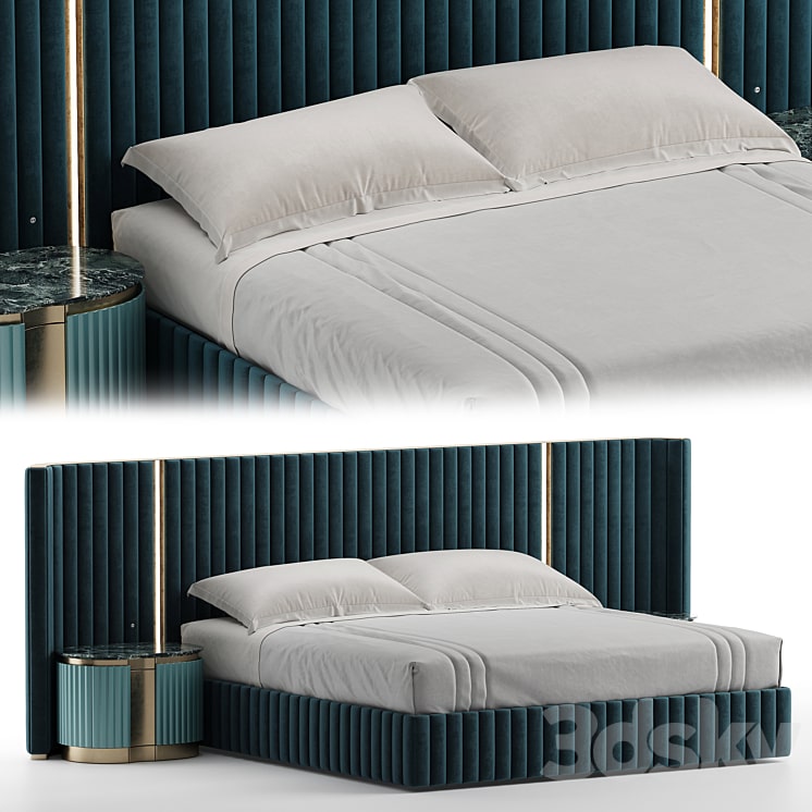 دانلود فایل سه بعدی visionnaire leonardo bed