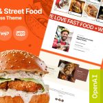 قالب کافه و فست فود وردپرس Takeout