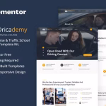 قالب آموزشگاه رانندگی المنتور وردپرس Dricademy