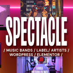 قالب سایت موسیقی وردپرس Spectacle