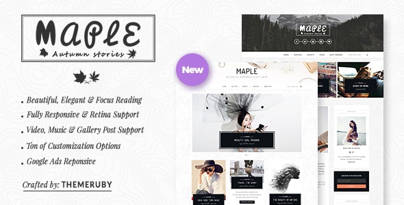 دانلود قالب وردپرس وبلاگ Maple