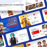 دانلود قالب پاورپوینت April's Fools Day Celebration