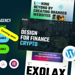 قالب شرکتی و استارت آپ خلاقانه وردپرس Exolax