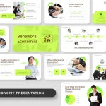 دانلود قالب پاورپوینت Lime Green Behavior Economy