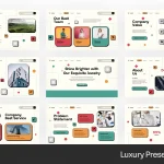 دانلود قالب گوگل اسلاید Luxury Brand Brief