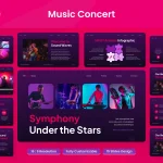 دانلود قالب پاورپوینت Music Concert Presentation