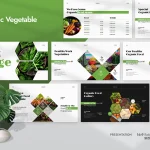 دانلود قالب پاورپوینت Organic Vegetable Presentation Template