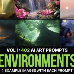 دانلود 402 پرامپت هوش مصنوعی Ai Art Prompts Environments