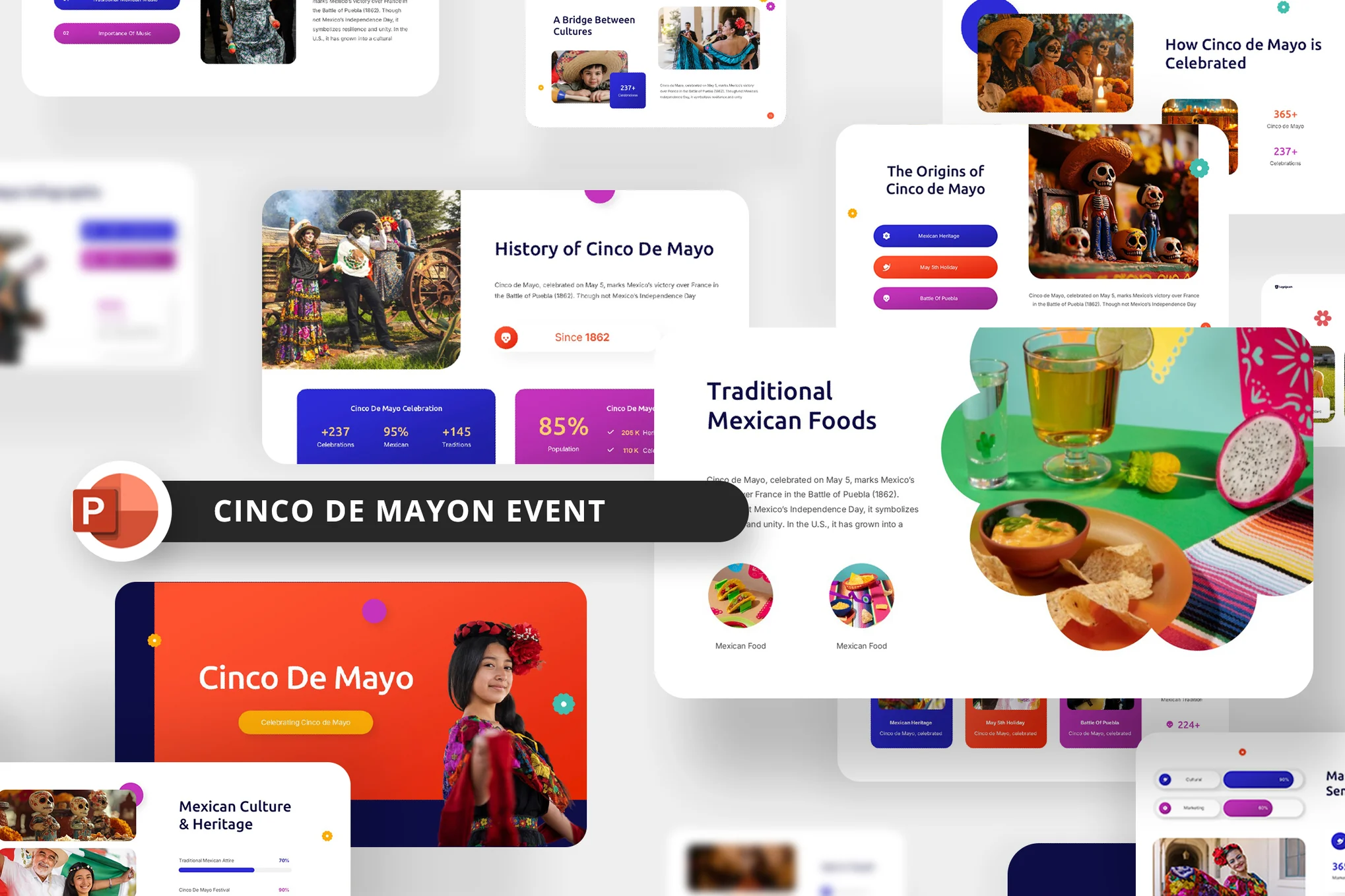 دانلود قالب پاورپوینت Cinco De Mayo