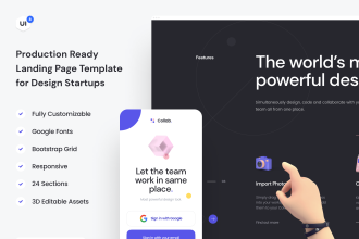 دانلود رابط کاربری Collab — Landing Page Kit