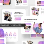 دانلود قالب پاورپوینت Influencers Social Media