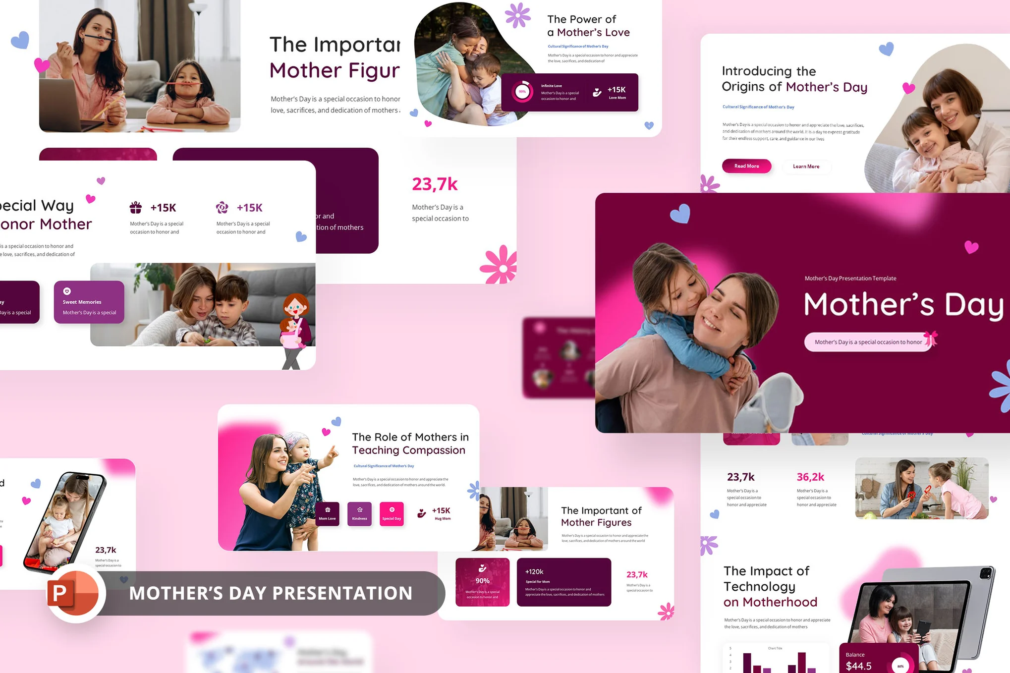دانلود قالب پاورپوینت روز مادر Mother's Day