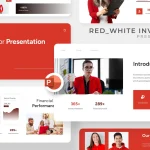 دانلود قالب پاورپوینت Red White Investor