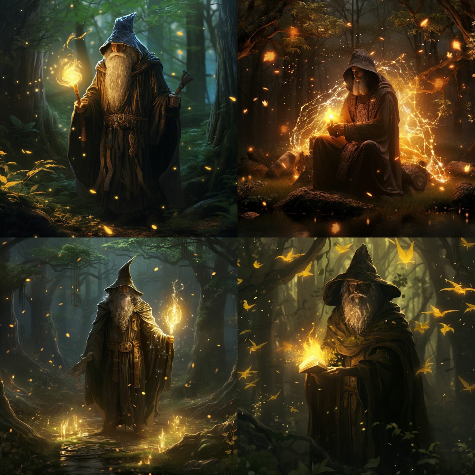 دانلود 427 پرامپت هوش مصنوعی میدجورنی Wizards