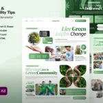 قالب فیگما Eco Living & Sustainability Tips Email Newsletter
