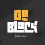 دانلود فونت Goblock - Heavy Font