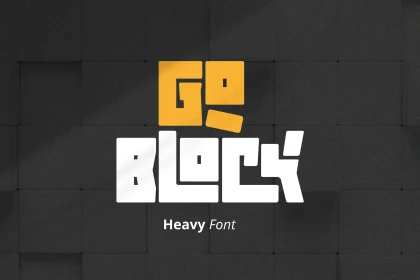 دانلود فونت Goblock - Heavy Font