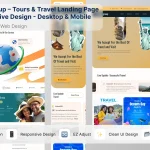 قالب فیگما Travo Group – Tours & Travel Landing Page