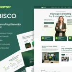 قالب المنتور Bisco - طراحی سایت مشاوره کسب‌وکار