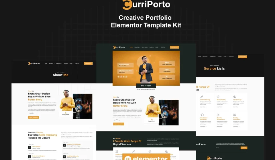 قالب المنتور Curriporto - پورتفولیو و آژانس خلاق