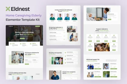 قالب المنتور Eldnest - قالب خدمات مراقبت در منزل و سالمندان