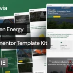 قالب المنتور Enervia - طراحی سایت انرژی سبز و خورشیدی