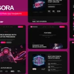 قالب المنتور Imagora - اپلیکیشن هوش مصنوعی ویرایش عکس