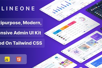 قالب Lineone - کیت UI پنل مدیریت و وب‌اپلیکیشن