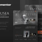 قالب المنتور Musea - قالب سایت موزه و گالری هنری
