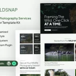 قالب المنتور Wildsnap - طراحی سایت عکاسی حیات وحش