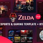 قالب سایت Zelda - سایت ورزش‌های الکترونیک و گیمینگ
